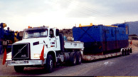Loaded low loader